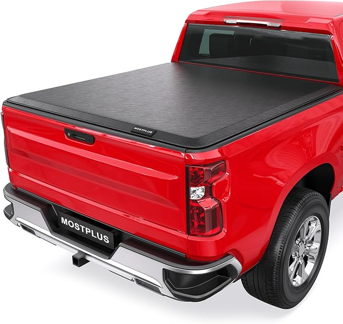 Photo 1 of *** PHOTO FOR REFERENCE ONLY***MOSTPLUS Roll-Up Soft Vinyl Truck Bed Tonneau Cover Compatible for 2014-2019 Chevy Chevrolet Silverado/GMC Sierra 1500 | 2019 Classic/Legacy ONLY On Top (5.8 FT Feed Bed) Fleetside
