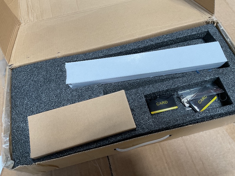 Photo 1 of **MISSING PARTS** Sliding Door Smart Lock, Sliding Glass Door Lock with Fingerprint, Smart Mortise Lock with APP IC Card Code Keys, Patio Door Double Hook 2085 Mortise Lock Set with Handle