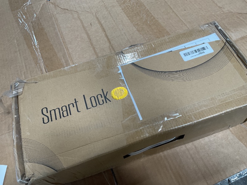 Photo 1 of **MISSING PARTS** Sliding Door Smart Lock, Sliding Glass Door Lock with Fingerprint, Smart Mortise Lock with APP IC Card Code Keys, Patio Door Double Hook 2085 Mortise Lock Set with Handle