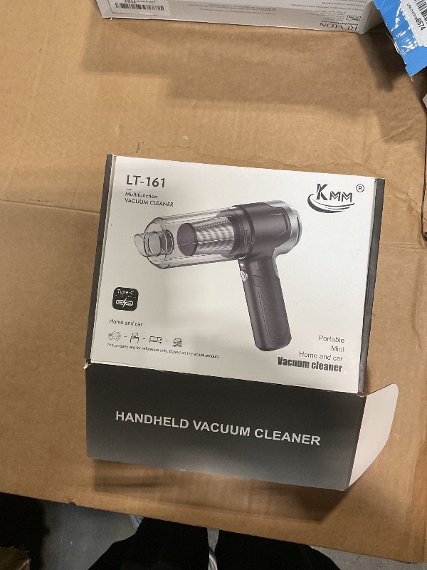 Photo 1 of **MISSING ACCESSORY ATTACHMENTS*** KMM Handheld Car Vacuum Cleaner, 10000PA Vacuum Cleaner & Air Duster, 120W High Power Vacuum Portable Cordless, Hand Held Vacuum Rechargeable with Multi-Nozzles & LED Light for Home, Car, Office