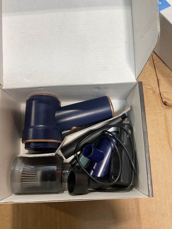 Photo 1 of **MISSING ACCESSORY ATTACHMENTS*** KMM Handheld Car Vacuum Cleaner, 10000PA Vacuum Cleaner & Air Duster, 120W High Power Vacuum Portable Cordless, Hand Held Vacuum Rechargeable with Multi-Nozzles & LED Light for Home, Car, Office