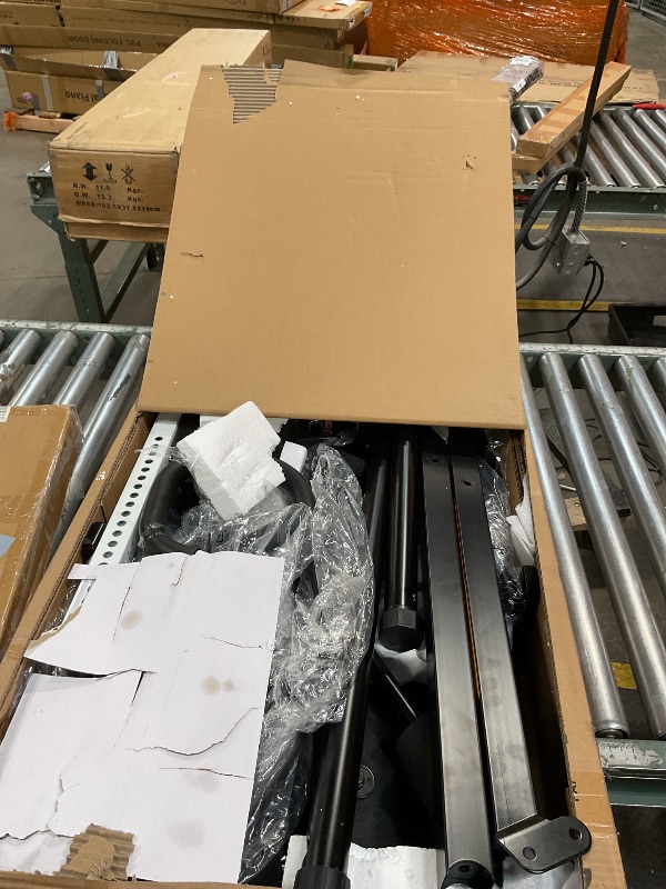 Photo 1 of *mising hardware* YOLEO Gravity Heavy Duty Inversion Table with Headrest & Adjustable Protective Belt Back Stretcher Machine for Pain Relief Therapy (White)