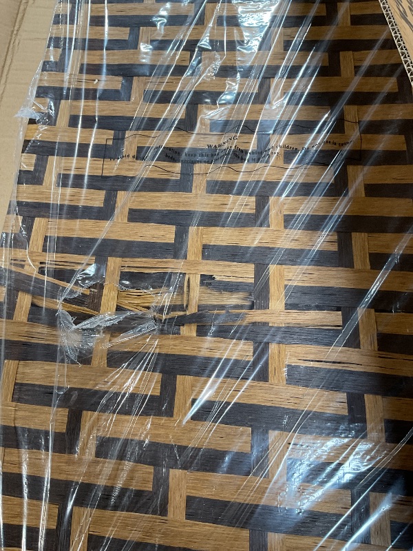 Photo 1 of *damaged mesh*Room Divider Wood Screen 4 Panel Wood Mesh Woven Design Room Screen Divider Folding Portable Partition Screen Screen Wood for Home Office