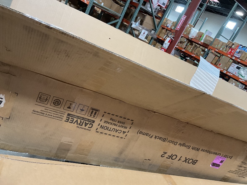 Photo 1 of *missing box 2/2* 8 x 10 ft Greenhouse, Greenhouses for Outside, Polycarbonate Greenhouse with Aluminum Frame, Lockable Door and Ajustable Roof Vent for Backyard, Green Houses for Outside Garden Backyard, Patio