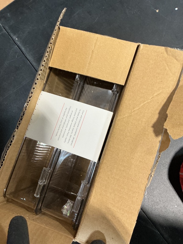 Photo 1 of ** 1 CONTAINER MINOR DAMAGE (CRACK TOP RIGHT CORNER)**** Tafura Bacon Container For Refrigerator (2 Pack) Fridge Storage Organizer | Cheese & Deli Storage Container | Bacon Keeper | Cold Cuts Meat Saver | Cheese Holder, BPA Free