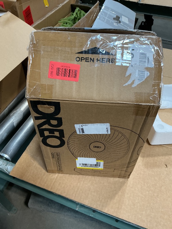 Photo 1 of **MOTOR DOES NOT WORK** DREO Fan for Bedroom, Desk Air Circulator Fan with Remote, 11 Inch Table Fans for Whole Room, 65ft Powerful Airflow, 120° Vertical Manual +90° Oscillating, 4 Speeds, 8H Timer, 25dB Quiet Fan, Home