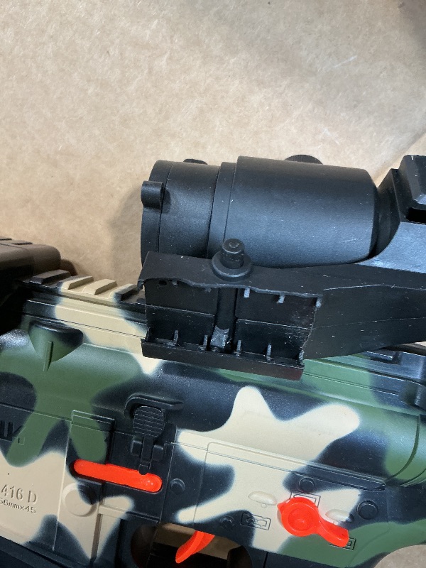 Photo 1 of *** MAJOR DAMAGE***Realistic Toy Foam Blaster Gun - Electric Sniper Rifle with Scope 120 Soft Bullets 3 Magazines, Automatic Dart Gun for Boy Ages 8-12 Years Old, Indoor Outdoor Gifts for Adult Kid Christmas Birthday
