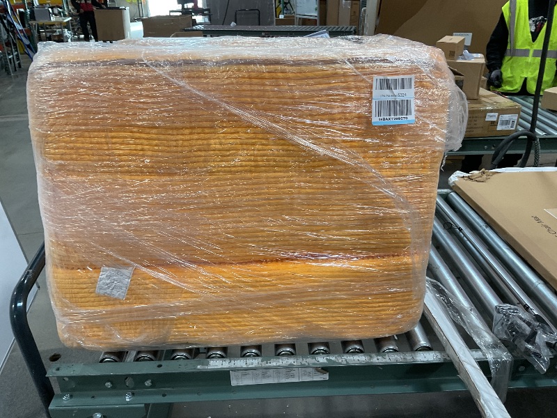 Photo 1 of ***ORANGE***MAXYOYO Folding Sofa Bed, Convertible Sofa Bed with High-Density Support Foam, Portable 4 in 1 Fold Out Chair to Floor Lounger, Versatile Floor Couch for Living Room Bedroom, Black