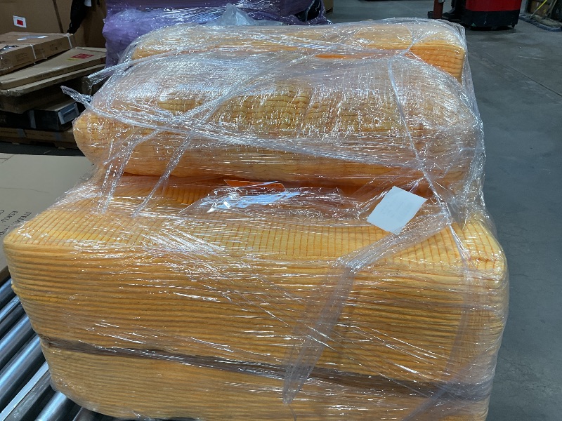 Photo 1 of ***ORANGE***MAXYOYO Folding Sofa Bed, Convertible Sofa Bed with High-Density Support Foam, Portable 4 in 1 Fold Out Chair to Floor Lounger, Versatile Floor Couch for Living Room Bedroom, Black