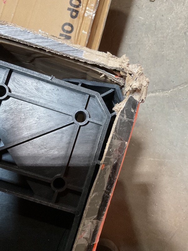 Photo 1 of ***MAJOR DAMAGE ***Klein Tools 54831MB MODbox Utility Cart, 2-Shelf Heavy Duty Rolling Tool Cart, 500-Pound Capacity, 6-Inch Wheels, for Jobsite, Warehouse