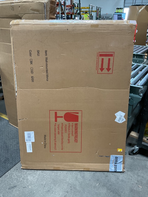 Photo 1 of ***PIC FOR REFERENCE ***48x36 Inch Silver Bathroom Mirror, Large Rectangular Vanity Mirror, Metal Framed Rectangle Mirrors, Rounded Corner Wall Mounted Mirrors for Living Room Bedroom Entryway Horizontal or Vertical