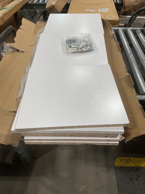 Photo 1 of ***MINOR DAMAGE ***ClosetMaid SuiteSymphony Wood Closet Organizer Starter Kit with Tower and 3 Hang Rods, Shelves, Adjustable, Fits Spaces 4 – 9 ft. Wide, Pure White