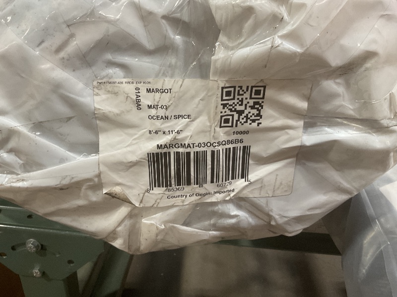 Photo 1 of *COLOR MAY VARY* Loloi Margot Collection MAT-03 Ocean/Spice 8'-6" x 11'-6" Area Rug feat. CloudPile, No-Shed Easy Clean Large Patterned Area Rug for Living Room, Bedroom, Dining Area