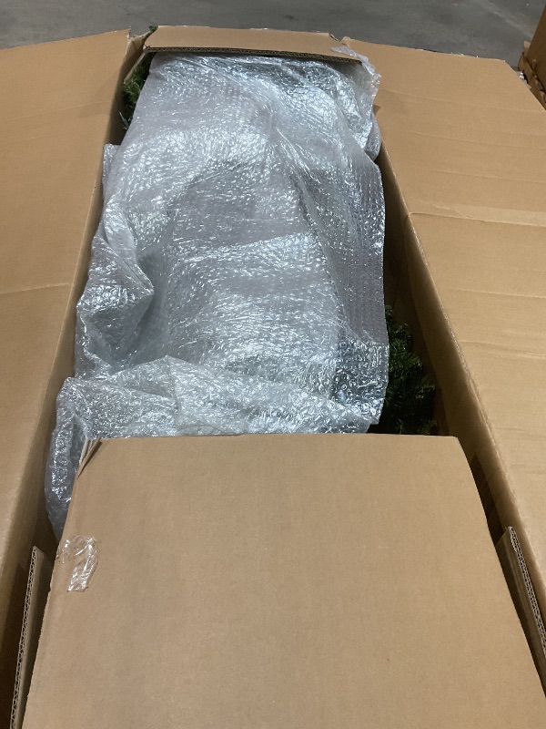 Photo 1 of ***BOX 2 ONLY***National Tree Company 12 ft Pre-Lit Dunhill Fir Artificial Christmas Tree, 1,500 Clear Lights, 7,794 Tips, Includes Stand, Green