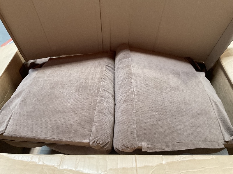 Photo 1 of *** BOX ONE AND TWO ONLY OUT OF THREE***Modern Reclining Sectional Sofa Set, Faux Leather L-Shaped 3-Piece Couch 72.8? with Cup Holders Storage Console, Overstuffed Cushions, Manual Recliner for Living Room & Home Theater (Brown, Set)