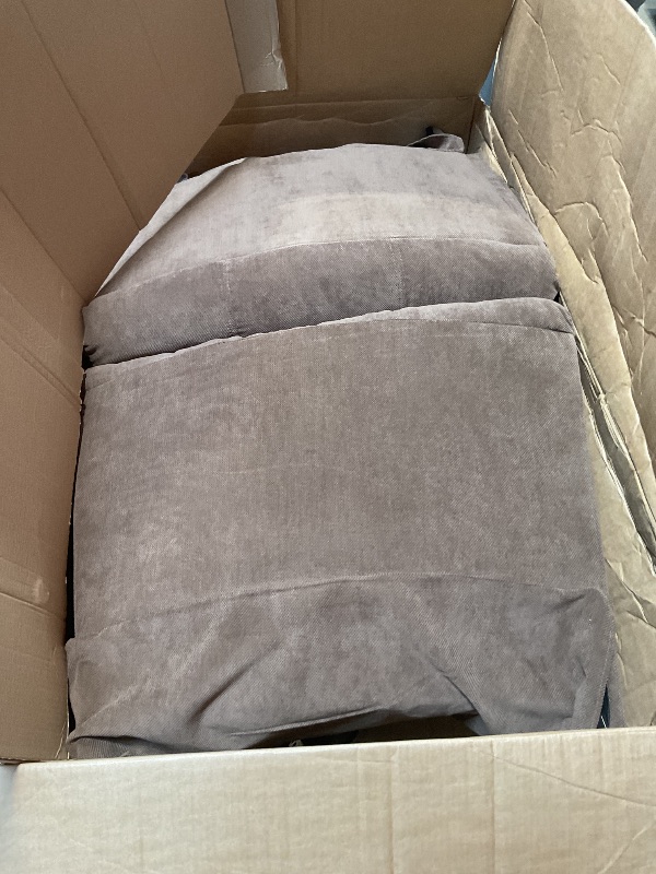 Photo 1 of *** BOX ONE AND TWO ONLY OUT OF THREE***Modern Reclining Sectional Sofa Set, Faux Leather L-Shaped 3-Piece Couch 72.8? with Cup Holders Storage Console, Overstuffed Cushions, Manual Recliner for Living Room & Home Theater (Brown, Set)