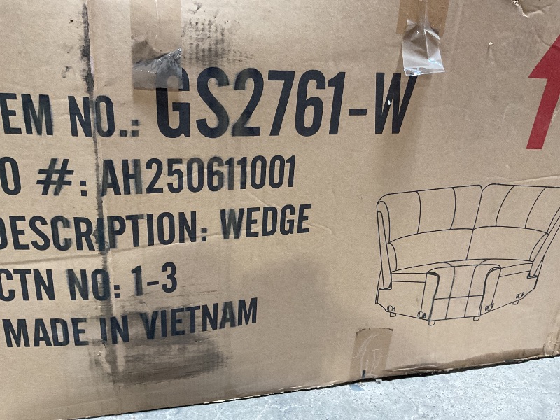 Photo 1 of *** BOX ONE AND TWO ONLY OUT OF THREE***Modern Reclining Sectional Sofa Set, Faux Leather L-Shaped 3-Piece Couch 72.8? with Cup Holders Storage Console, Overstuffed Cushions, Manual Recliner for Living Room & Home Theater (Brown, Set)