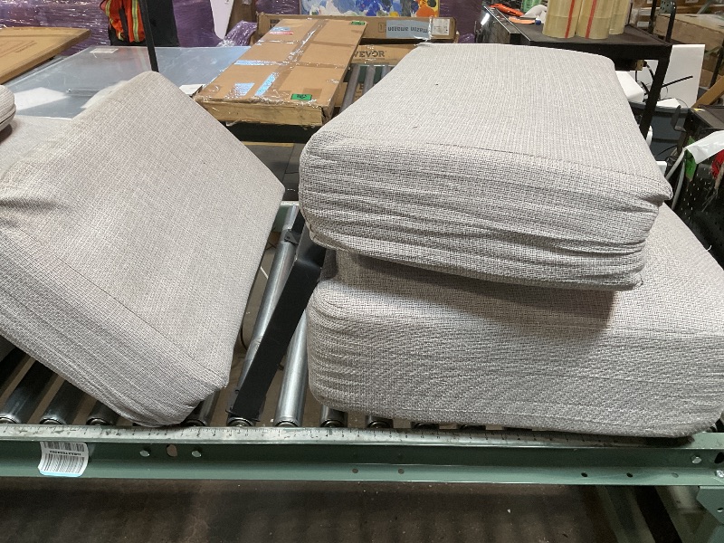 Photo 1 of *** USED, MISSING SOME PILLOWS, DIRTY FROM TRANSPORT ***Marsail 3-Seater Modern Sofa, 89" Couch with Wide Armrests & Deep Cushions, Linen Sofas with Removable Washable Covers for Living Room, Grey