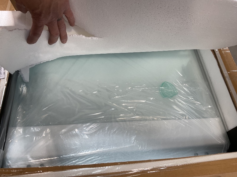 Photo 1 of *** PICTURE FOR REFERENCE***44-48" W x 72" H Tempered Glass Double Sliding Shower Door with Explosion-Proof Film, Matte Black Aluminum Frame & Stainless Steel Handle - American Design