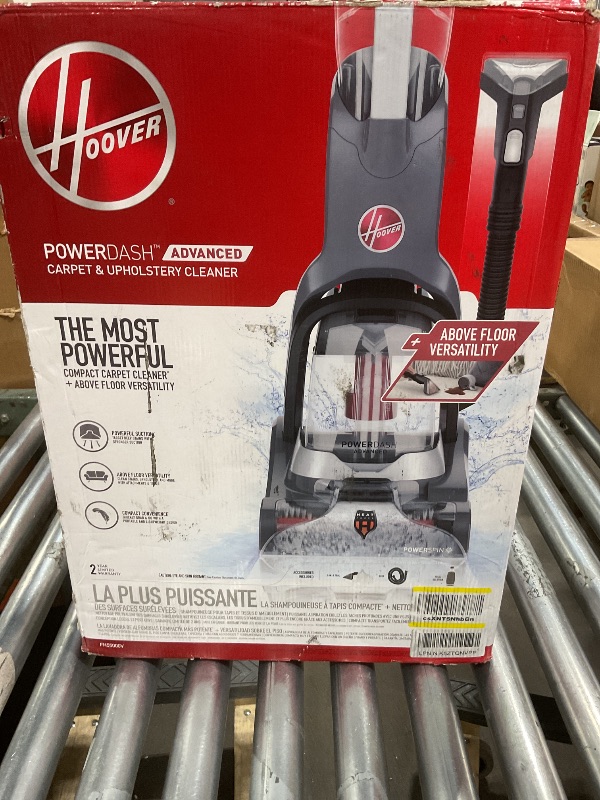 Photo 1 of ***FOR PARTS/ MISSING MAIN TANK RESERVE *** Hoover PowerDash Pet Advanced Compact Carpet Cleaner Machine with Above Floor Cleaning, Lightweight Carpet Shampooer Machine, Pair with a Hoover Carpet Cleaner Solution for a Bright, Refreshed Home