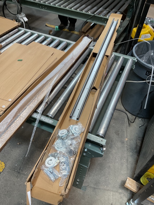 Photo 1 of **SLIDING DOOR TRACK WITH COMPONENTS, BRAND UNKNOWN, 4ft**