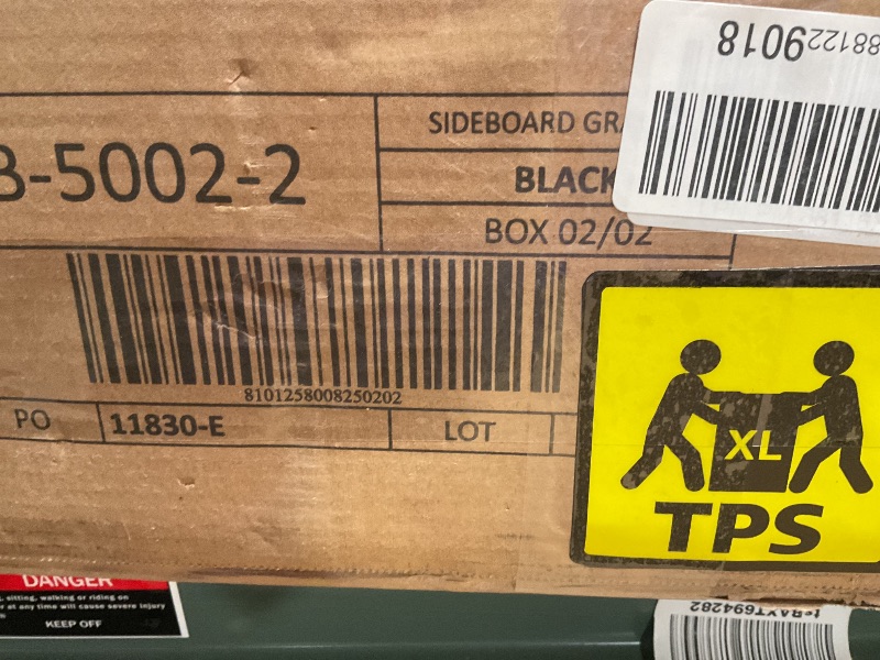 Photo 1 of *** BOX 2 OF TWO ONLY***Manhattan Comfort Granville 55-Inch Modern Sideboard Buffet Cabinet with Storage for Dining and Living Room Use, 3 Full Extension Soft Close Drawers and Concealed Shelves, Black