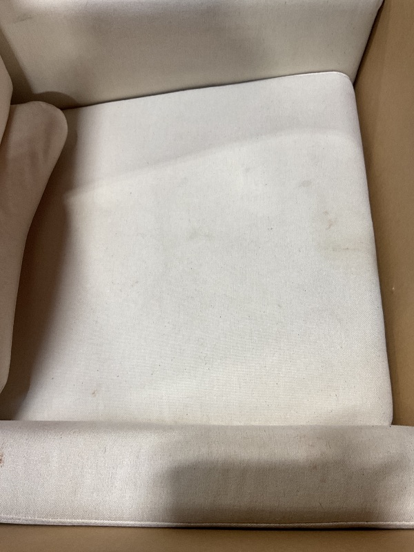 Photo 1 of *** USED, MINOR DAMAGE,***Babyletto Kiwi Glider Recliner Nursery Chair w/ USB Ports - GREENGUARD Gold Certified - Water & Stain Resistant Glider Rocking Chair - Electronic, 270° Swivel, Performance Cream Eco-Weave