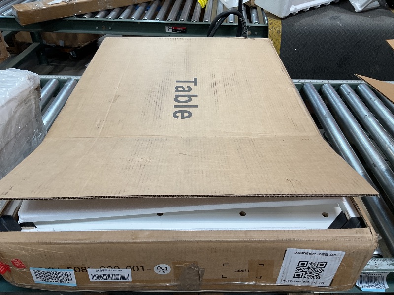 Photo 1 of *** MINOR DAMAGE ***LIVELYGLOW Lighted Makeup Vanity Desk, 35.4“W x 15.7'”D x 54“H, White (with Lights and Mirror, Dimming Function, 2 Drawers and 1 Cabiniet, Open Shelves) by Boahaus