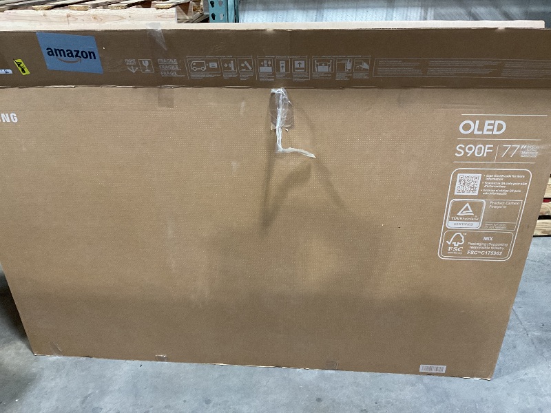 Photo 1 of *** USED ***Samsung 77-Inch Class OLED S90F 4K Smart TV (2025 Model) NQ4 AI Gen3 Processor, Upscaling Pro, HDR +, Motion Xcelerator 144Hz, Samsung Vision AI, Alexa Built-in
