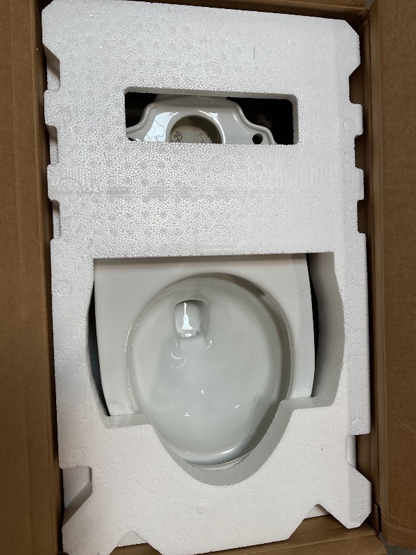 Photo 1 of *** PICTURE FOR REFERENCE, TOILET BOWL ONLY ***TOTO Drake Two-Piece Round 1.6 GPF Universal Height TORNADO FLUSH Toilet with CEFIONTECT, Cotton White - CST775CSFG#01
