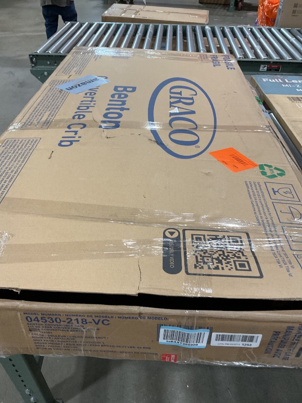 Photo 1 of ***HAS SCRATCHES*** Graco Benton 5-in-1 Convertible Crib (Hazelnut) – GREENGUARD Gold Certified, Converts from Baby Crib to Toddler Bed, Daybed and Full-Size Bed, Fits Standard Full-Size Mattress