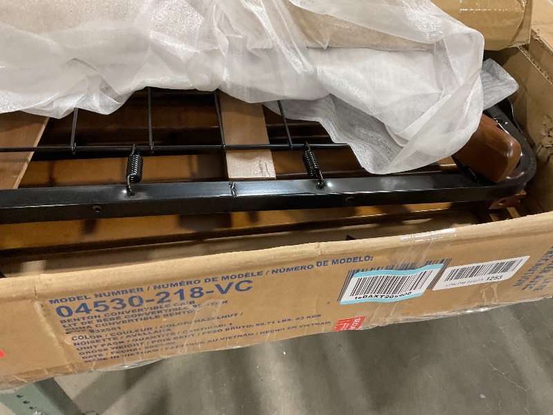 Photo 1 of ***HAS SCRATCHES*** Graco Benton 5-in-1 Convertible Crib (Hazelnut) – GREENGUARD Gold Certified, Converts from Baby Crib to Toddler Bed, Daybed and Full-Size Bed, Fits Standard Full-Size Mattress