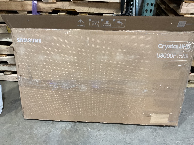 Photo 1 of *** USED, MISSING FEET ***Samsung 58-Inch Class Crystal UHD U8000F 4K Smart TV (2025 Model) Endless Free Content, Crystal Processor 4K, MetalStream Design, Knox Security, Alexa Built-in