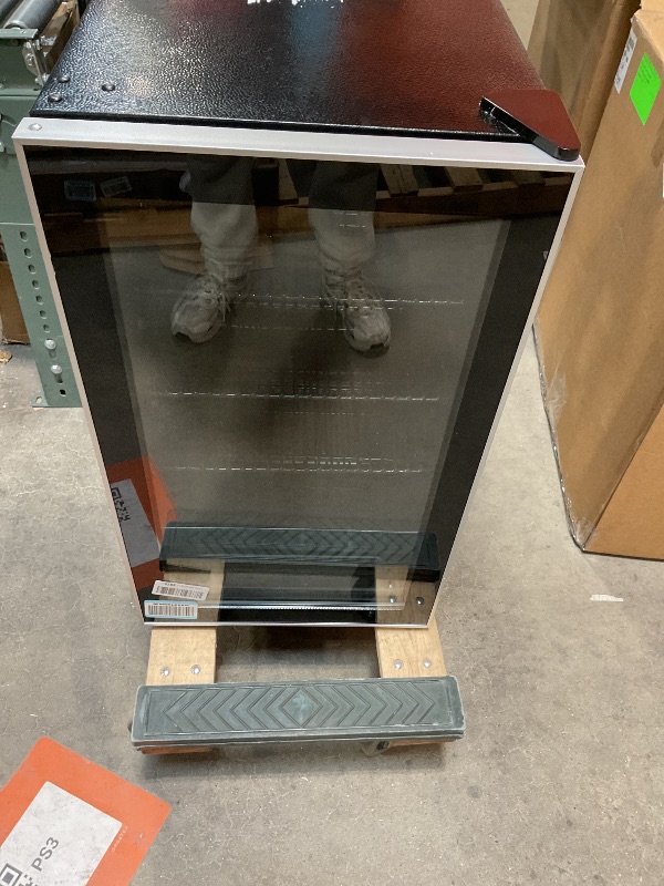 Photo 1 of *** used, minor damage ***Antarctic Star Beverage Refrigerator -120 Can Mini Fridge for Soda Beer or Wine,Small Drink Dispenser, For Office or Bar with Adjustable Removable Shelves?Convertible Door ?3.1 Cu.Ft