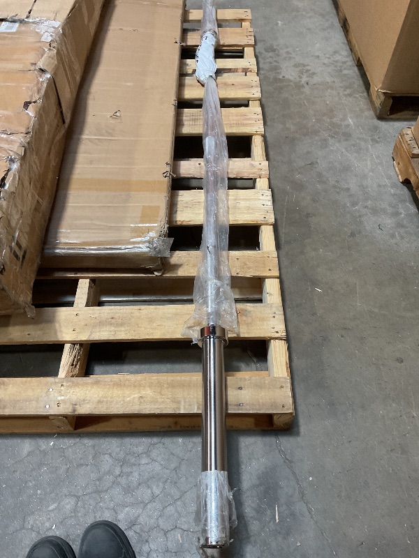 Photo 1 of *** BAR ONLY***Fitvids 2-Inch Olympic Bumper Weight Plates Set Including 180 LB Weight Plates & 7FT Olympic Barbell Bar, Black