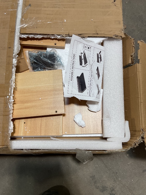 Photo 1 of 2-Tier Washer Dryer Countertop, 18.5" Raised Height Laundry Countertop with Edge Rails and Non-Slip Pad, 54"W x 27.55"D Washer and Dryer Topper for Laundry Room Storage Organization (Pure Wood Color)