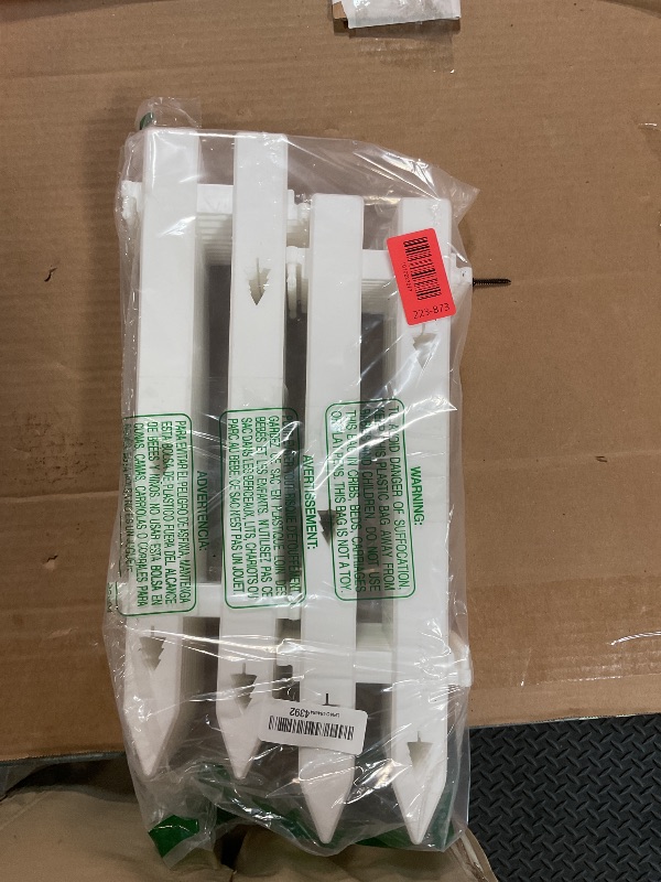 Photo 1 of 16" Extra Tall Fence for Christmas Tree,24PCS White Picket Fence Gate Barrier with Tree Patterns Christmas Tree Gate for Pets(24" H x 5" W Each)