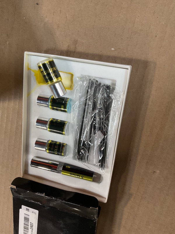 Photo 1 of * PLEASE REVIEW 2nd PHOTO FOR WHICH ITEM IS EMPTY, YELLOW ON RIGHT * FLOMITTA Eyebrow Lamination Kit DIY Brow Shaping Kit for Instant Lift Professional for Fuller Eyebrow Safe Effective Home and Salon Use Brow Glue and Brushes Added