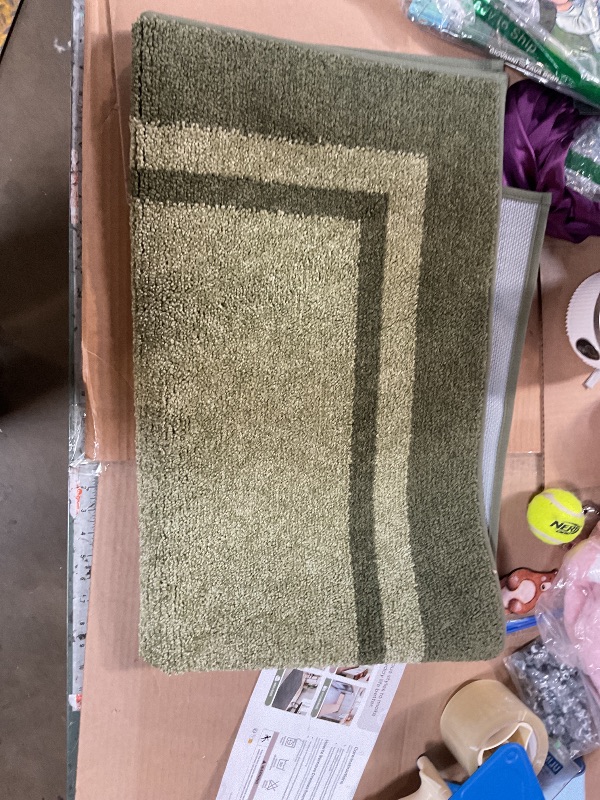 Photo 1 of * PLEASE SEE 2nd PHOTO FOR PRODUCT IMAGE, SIZE DIMENSIONS ARE ACCURATE AS LISTED, THOUGH * BEQHAUSE Kitchen Rugs 32"x48", Non-Slip Kitchen Mats for Floor, Super Absorbent and Stain Resistant Kitchen Rugs, Machine Washable Rugs for Kitchen, Hallway, Laundr