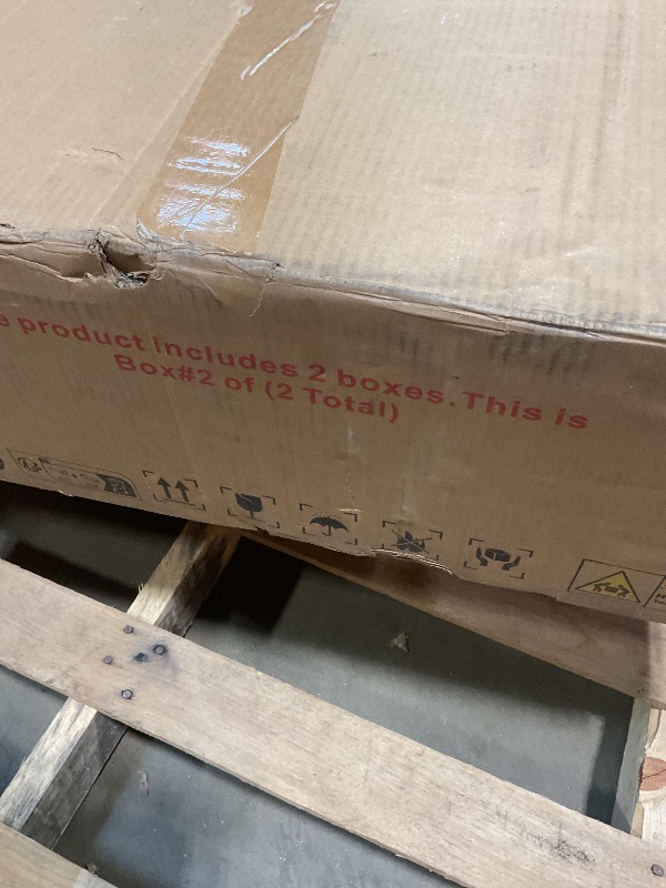 Photo 1 of **SELLING FOR PARTS AS PARTIAL SET. ONE OF TWO BOXES**59" Oversized Chaise Lounge Chair Indoor, Comfy Corduroy Cloud Sleeper Couch with USB Port, Throw Pillows and Supportive Armrests, Recliner Bed for Living Room, Movie Room, Bedroom