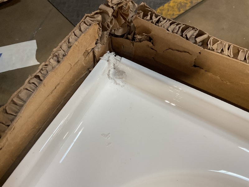 Photo 1 of **DAMAGE TO TWO CORNERS**Swiss Madison Well Made Forever SM-SB535 Voltaire 42" x 42" Acrylic White, Single-Threshold, Center Drain, Shower Base