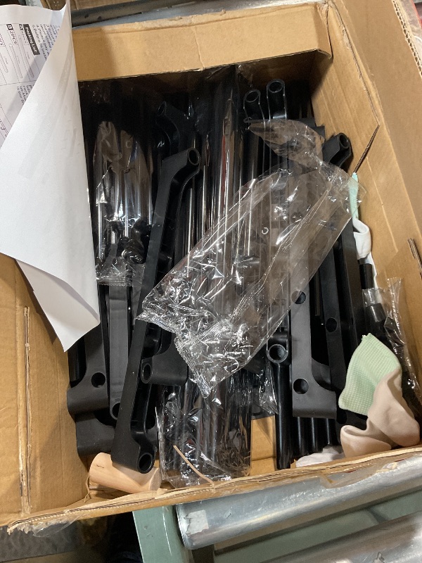 Photo 1 of (Missing hardware)VOFirst Shoe Rack Storage Shelf Stand Cabinet, 9 Tier Shoe Organizer for Closet Entryway Holds 50-55 Pairs Stackable Space Saving Storage Freestanding Shelf with Hooks