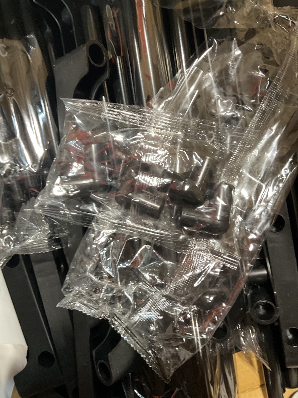 Photo 1 of (Missing hardware)VOFirst Shoe Rack Storage Shelf Stand Cabinet, 9 Tier Shoe Organizer for Closet Entryway Holds 50-55 Pairs Stackable Space Saving Storage Freestanding Shelf with Hooks