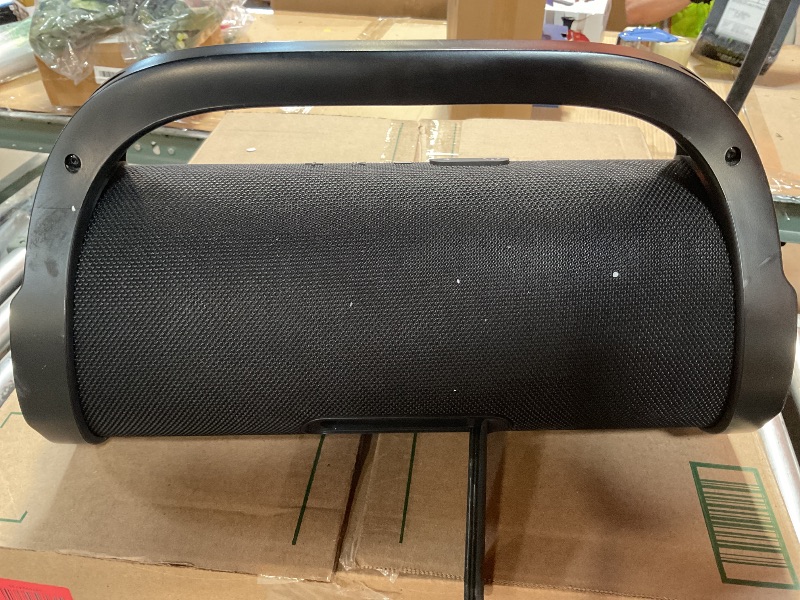 Photo 1 of *untested*Monster Adventurer Max Portable Bluetooth Speaker, IPX7 Waterproof Wireless Speaker with Double Subwoofer Rich Bass, 100W Stereo Loud Sound with 24H Playtime for Outdoor, Beach, Gold