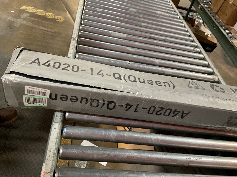 Photo 1 of Hafenpo 14 Inch Queen Bed Frame - Sturdy Metal Platform Queen Size, No Box Spring Needed, Heavy Duty, Easy Assembly, Strong Bearing Capacity, Under Bed Storage, Black