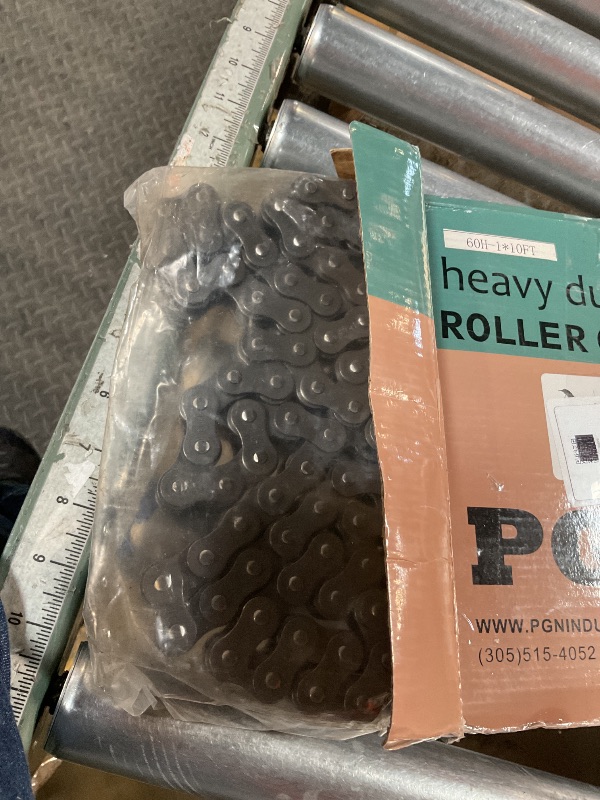 View 2 of #60H Heavy Duty Roller Chain x 10 feet + 2 Free Connecting Links