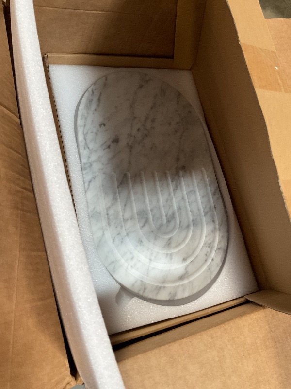 Photo 1 of **only one**Dainty Home Rose Gold Marble Oval Cork Placemats - Heat Resistant, Non-Slip, Easy Clean for Elegant Dining - 12"x18" Set of 2 - Perfect for Stylish, Modern Homes