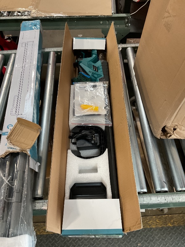 Photo 1 of 20'' Hedge Trimmer Cordless with Battery, Electric Handheld Bush Clipper with 2 Pack Rechargeable Batteries, 3000RPM 180° Rotatable Head, 2/3'' Blade Gap