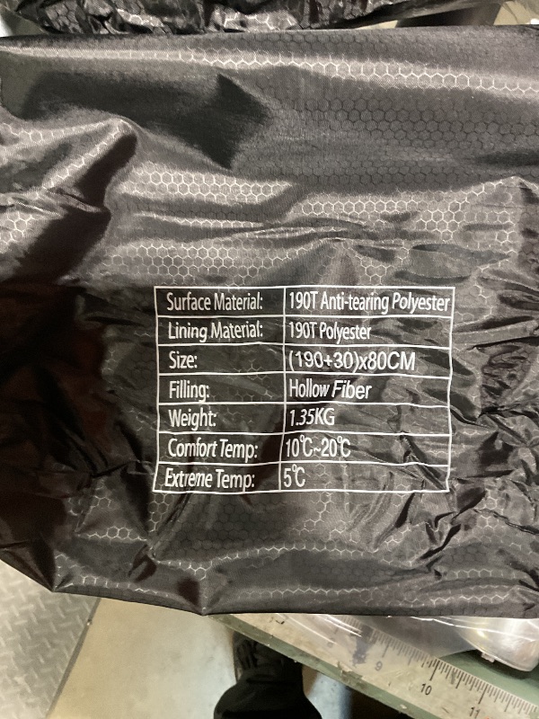 Photo 1 of **BLACK SLEEPING BAG**