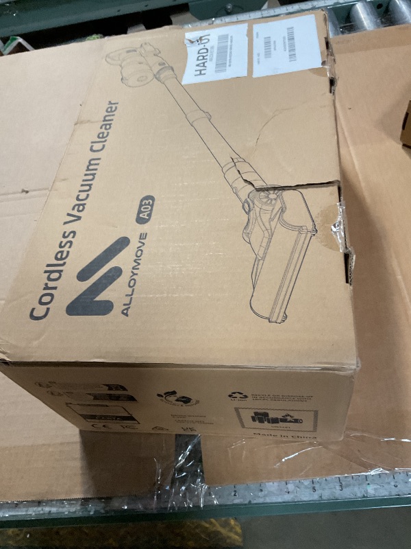 Photo 1 of *** DUST IN CANISTER ***AlloyMove Cordless Vacuum Cleaner 45KPA, Up to 60mins Runtime Lightweight Powerful Suction Vacuum Cleaners for Home, 3 Suction Modes, Rechargeable Stick Vacuum for All Floor/Carpet/Pet Hair/Car, A03